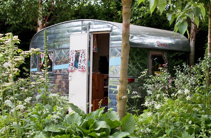 Chelsea Flower Show caravan