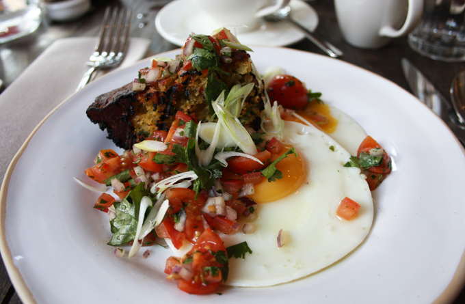 cornbread and salsa hero