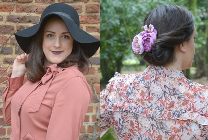 Vintage Frills Pink And Floral Dress
