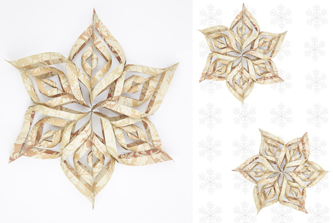 Make & Do: Wallpaper Snowflakes