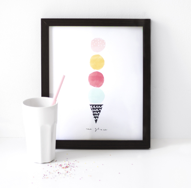 une glace print