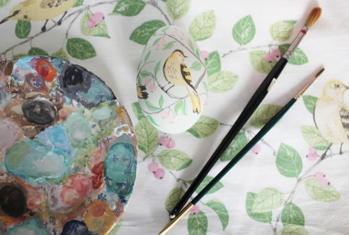 Emma Block Painting Easter Eggs