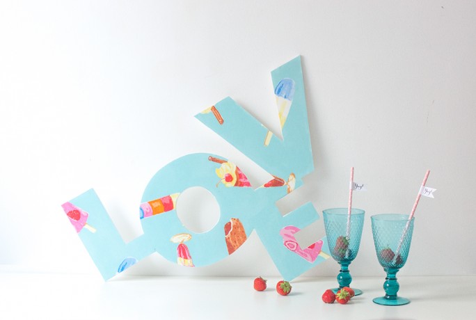 Made By Molu DIY Wedding Love Sign
