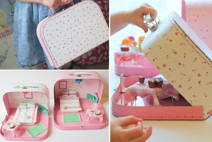 Little Button Diaries DIY Suitcase Dollshouse