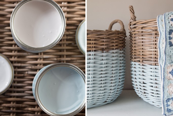 We Made This Home Upcycling Baskets Paint