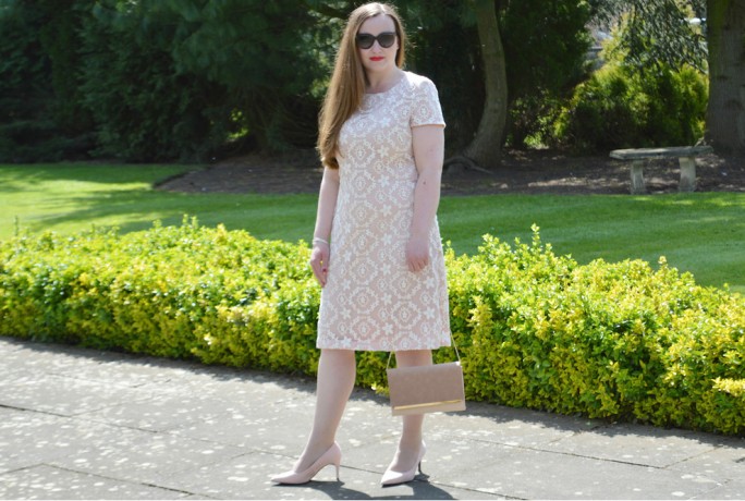 Jacquard Flower Lace Dress Occasionwear