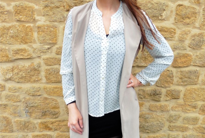 Lived With Love Sleeveless Trench Blouse