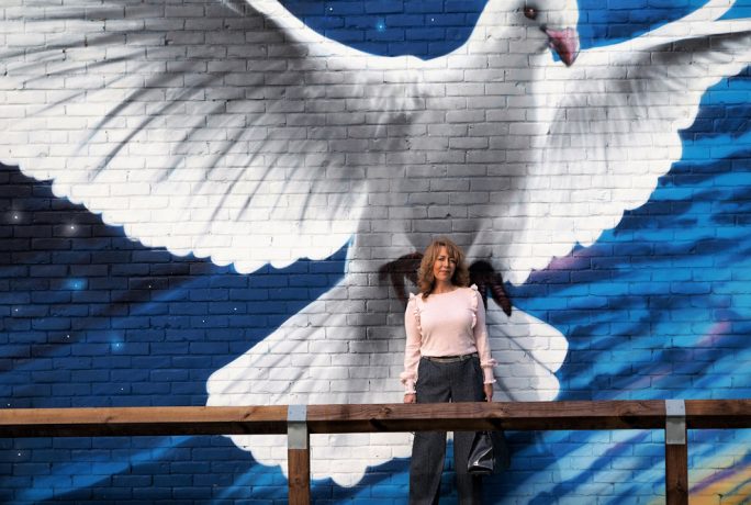 Vanity And Me Ruffle Jumper Wide Leg Trousers