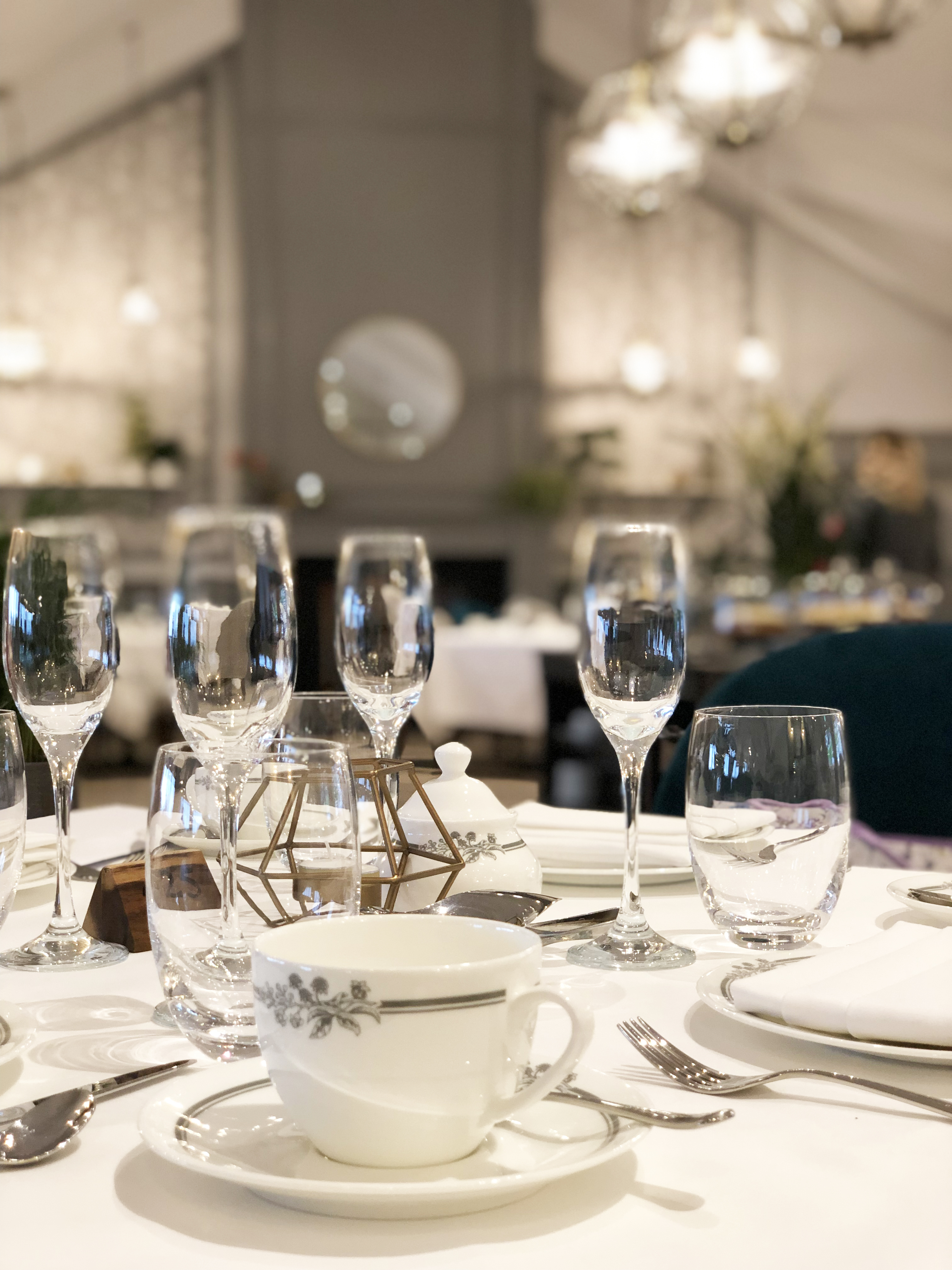INSIDE THE LAURA ASHLEY TEA ROOM AT HIGHBULLEN HOTEL