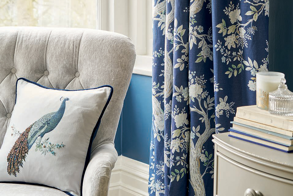 Laura ashley hot sale navy cushions